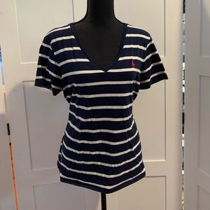 Navy stripe tee